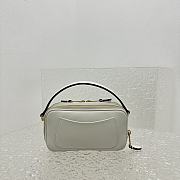 Okify Miumiu Leather Shoulder Bag White - 4