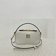 Okify Miumiu Leather Shoulder Bag White - 3