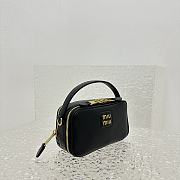 Okify Miumiu Leather Shoulder Bag Black - 5