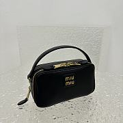 Okify Miumiu Leather Shoulder Bag Black - 2