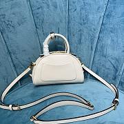 Okify Miumiu Leather Top Handle Bag White - 2