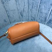 Okify Miumiu Leather Top Handle Bag Brown - 6