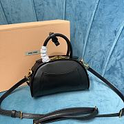Okify Miumiu Leather Top Handle Bag Black - 2