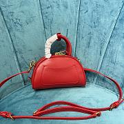 Okify Miumiu Leather Top Handle Bag Red - 6