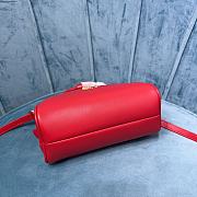 Okify Miumiu Leather Top Handle Bag Red - 2