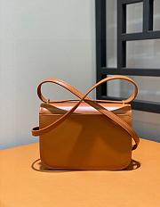 Okify Loewe Small Goya Bag in Silk Calfskin Brown - 2