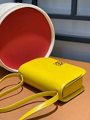 Okify Loewe Small Goya Bag in Silk Calfskin Yellow - 3