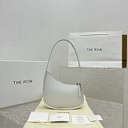Okify The Row Half Moon Bag in Leather White - 1