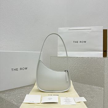 Okify The Row Half Moon Bag in Leather White