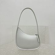 Okify The Row Half Moon Bag in Leather White - 3