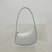 Okify The Row Half Moon Bag in Leather White - 5
