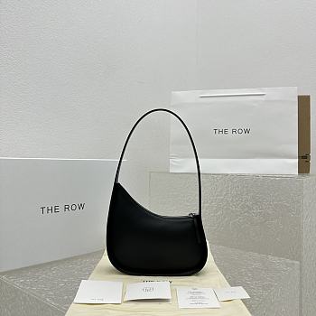 Okify The Row Half Moon Bag in Leather Black