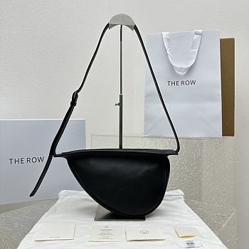 Okify The Row Small Slouchy Banana Bag in Leather Black 