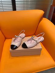 Okify Miumiu Slingback Sandals Pink - 2