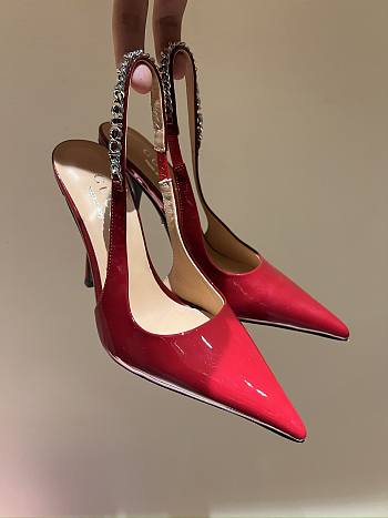 Okify Gucci Slingback Heels Red 13859