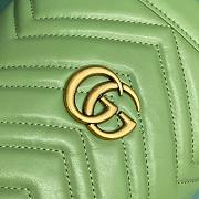 Okify Gucci GG Marmont Mini Bucket Bag Green - 6