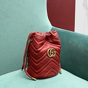 Okify Gucci GG Marmont Mini Bucket Bag Red - 5
