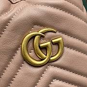 Okify Gucci GG Marmont Mini Bucket Bag Nude - 2