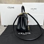 Okify Celine Small 16 Bag In Satinated Calfskin Black - 2