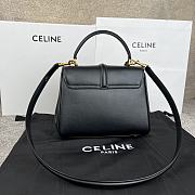 Okify Celine Small 16 Bag In Satinated Calfskin Black - 5