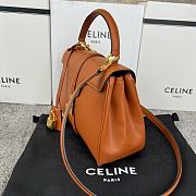 Okify Celine Small 16 Bag In Satinated Calfskin Brown - 5