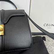 Okify Celine Mini 16 Bag In Satinated Calfskin Black - 6