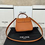 Okify Celine Mini 16 Bag In Satinated Calfskin Brown - 6