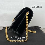 Okify Celine Medium College Bag In Shiny Calfskin Black - 6