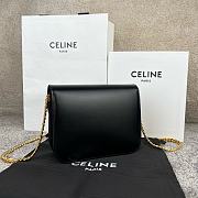 Okify Celine Medium College Bag In Shiny Calfskin Black - 5