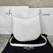 Okify Celine Heloise Bag in Supple Calfskin White - 1