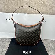 Okify Celine Heloise Bag In Triomphe Canvas And Calfskin Tan - 1