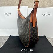 Okify Celine Heloise Bag In Triomphe Canvas And Calfskin Tan - 3