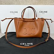Okify Celine Small Cabas Drawstring Cuir Triomphe In Smooth Calfskin Tan - 1