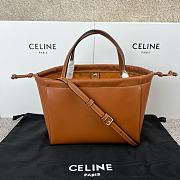 Okify Celine Small Cabas Drawstring Cuir Triomphe In Smooth Calfskin Tan - 4