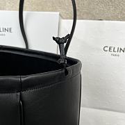 Okify Celine Cabas Drawstring Cuir Triomphe In Smooth Calfskin Black - 5