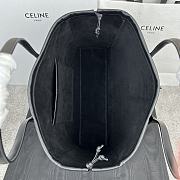 Okify Celine Cabas Drawstring Cuir Triomphe In Smooth Calfskin Black - 4