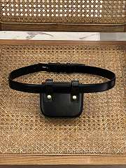 Okify Celine Belt Bag Triomphe Belt In Shiny Calfskin Black - 6