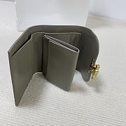 Okify Celine Small Wallet Triomphe In Shiny Calfskin Green Clay - 6