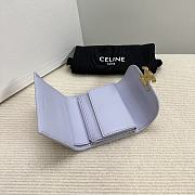 Okify Celine Small Wallet Triomphe In Shiny Calfskin Light Lilac - 5
