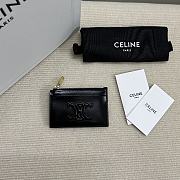 Okify Celine Zipped Card Holder In Smooth Lambskin  - 5