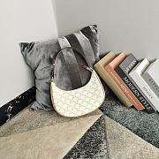 Okify Celine Ava Bag In Triomphe Canvas And Calfskin White - 5