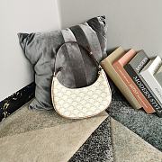 Okify Celine Ava Bag In Triomphe Canvas And Calfskin White - 2