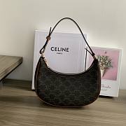 Okify Celine Ava Bag In Triomphe Canvas And Calfskin Tan - 1