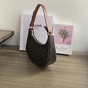 Okify Celine Ava Bag In Triomphe Canvas And Calfskin Tan - 3