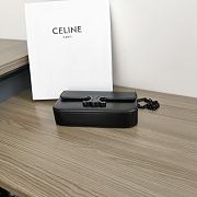 Okify Celine Chain Shoulder Bag Claude In Shiny Calfskin Black Black Hardware  - 3