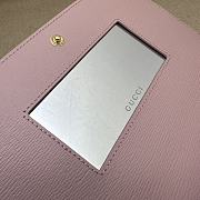 Okify Gucci Chain Wallet With Gucci Script Pink Leather - 2