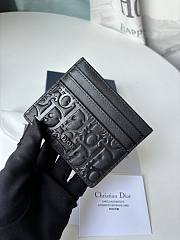 Okify Dior Card Holder Black Dior Gravity Leather  - 4