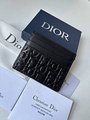 Okify Dior Card Holder Black Dior Gravity Leather  - 2