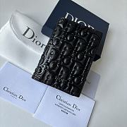Okify Dior Bi-Fold Card Holder Black Dior Gravity Leather - 5
