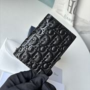 Okify Dior Bi-Fold Card Holder Black Dior Gravity Leather - 3